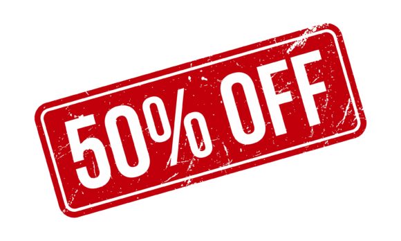 50 Off Stamp Vector Illustration for Web Elements and Graphics
