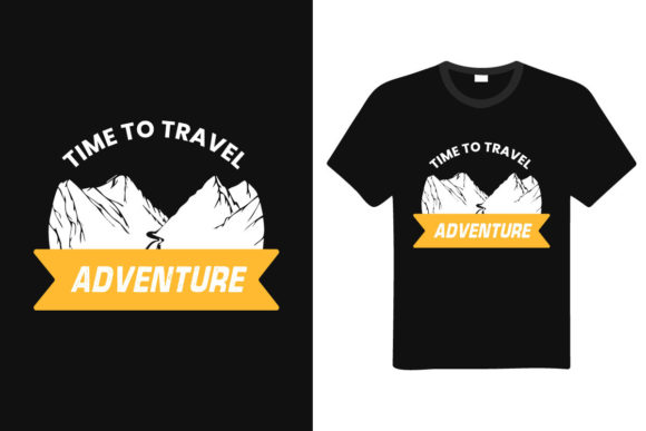 Adventure Typography T-shirt Design for Crafting and Web Elements