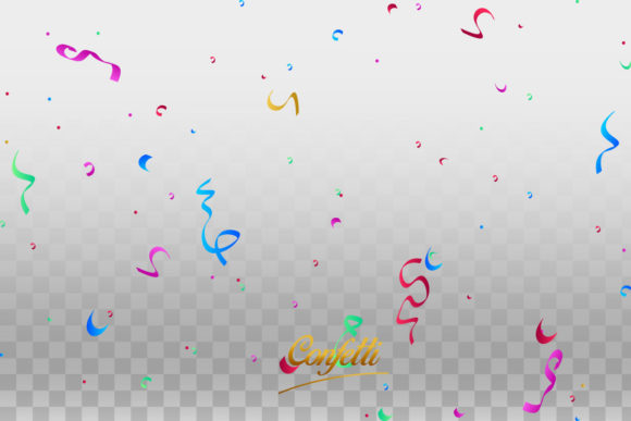 Celebration Confetti Vector Illustration for Web Elements and Graphics