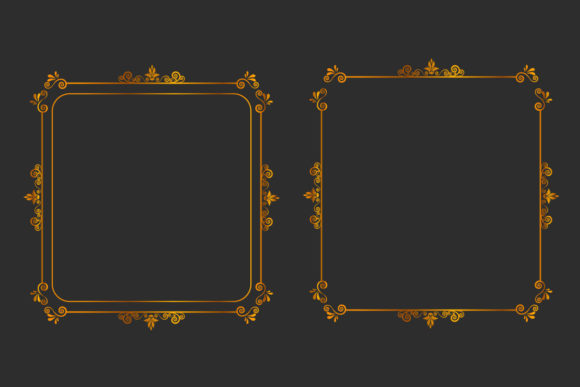Golden Floral Artistic Frame Border Set Review