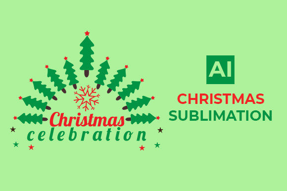 Happy Christmas Sublimation Graphics for Web Elements