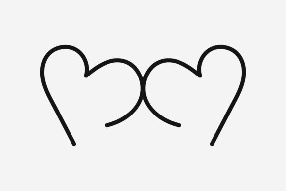 Heart Doodle Collection Heart Line Art for Web Elements and Graphics