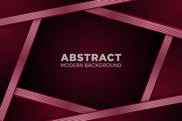 Red White Background Hexagon for Web Elements and Graphics