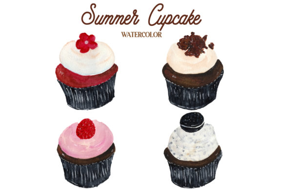 Summer Cupcake 2: A Versatile Graphic Asset for Local Business Branding
