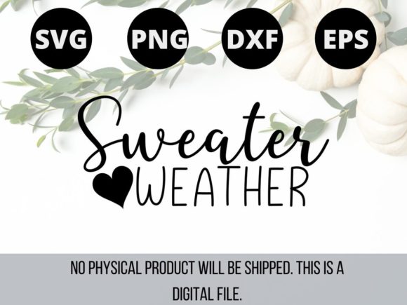Sweater Weather Graphic Design Asset for Web Elements