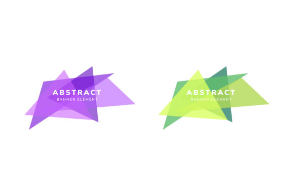Triangle Element Banner Purple Green Review